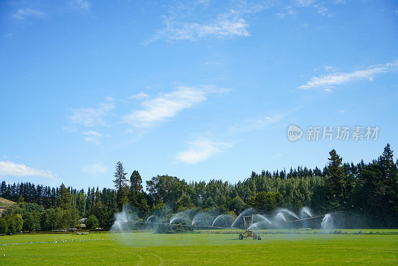 新西兰Oamaru农场的灌溉系统