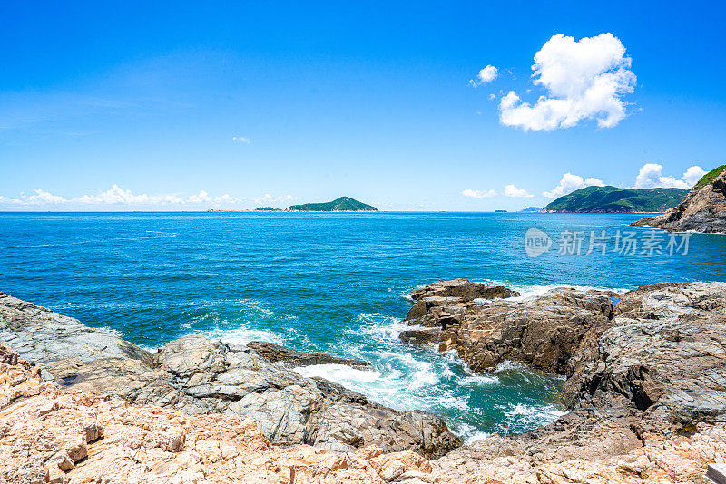 香港鹤咀地区的海景