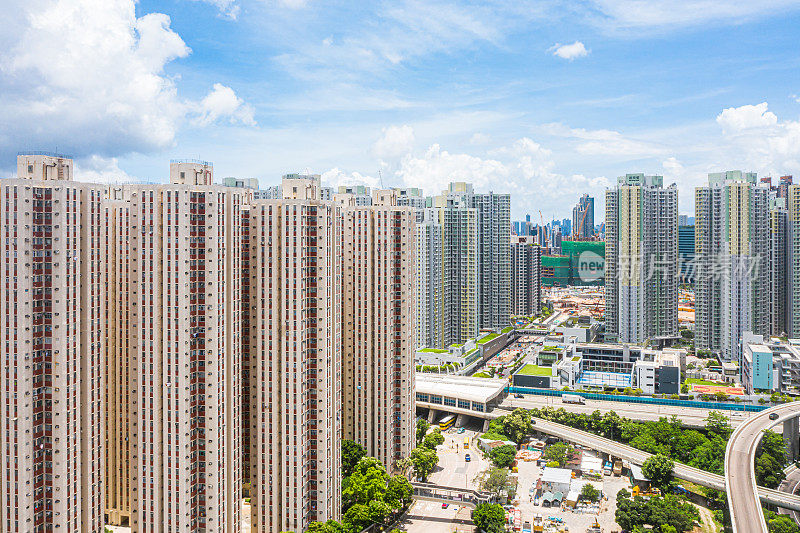 香港九龙湾的高层住宅大厦