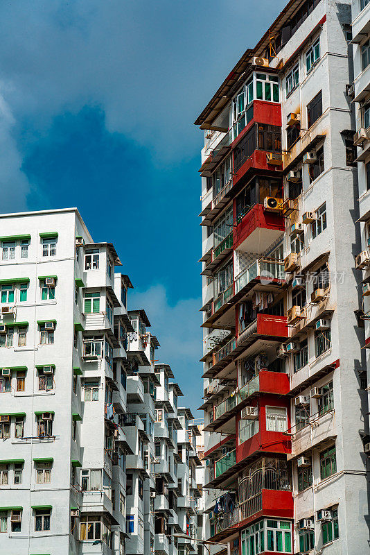 香港观塘旧公共住宅大厦