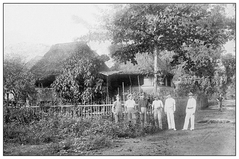 古董黑白照片:菲律宾吕宋岛北部