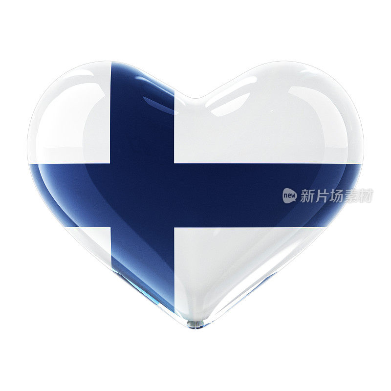 玻璃心旗。芬兰