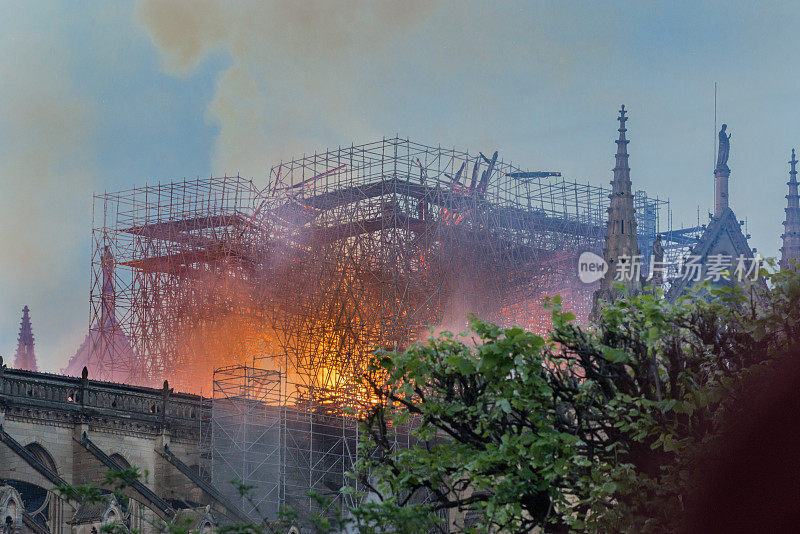 巴黎圣母院失火了