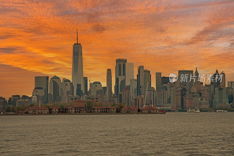 曼哈顿的日落