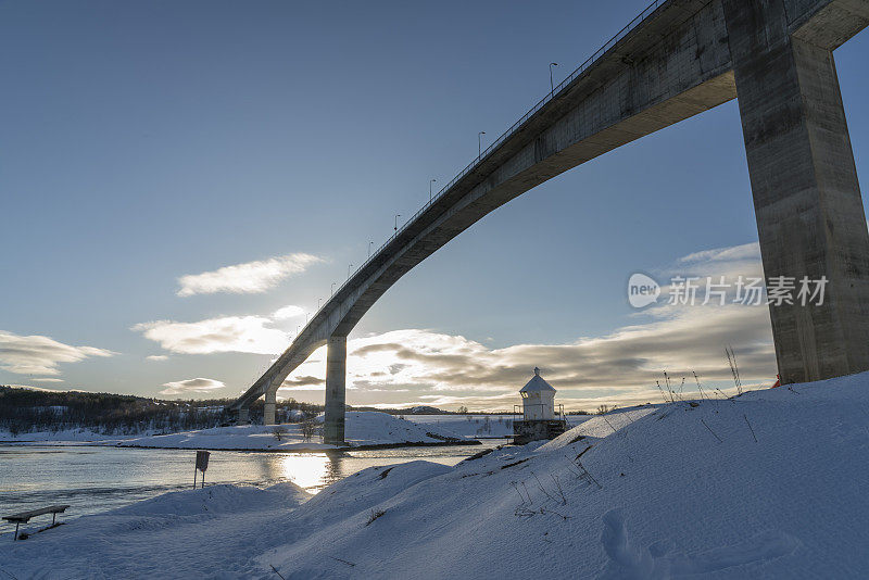 位于Bodo境内的横跨saltjorden峡湾的Saltstraumen桥