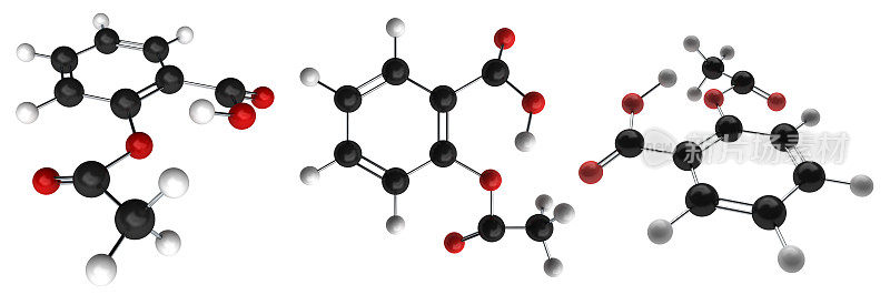 阿司匹林乙酰水杨酸分子