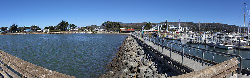 码头及海湾全景