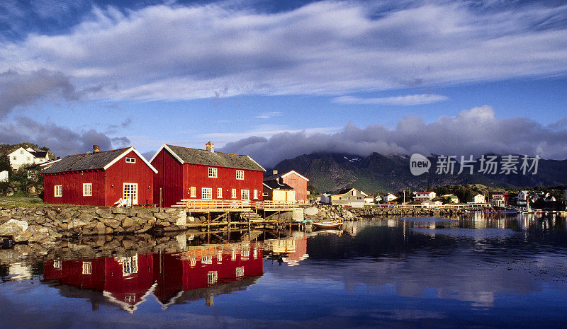 挪威罗浮敦岛渔民的小屋