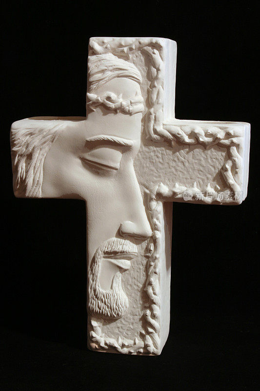 宗教:耶稣在十字架上的侧面