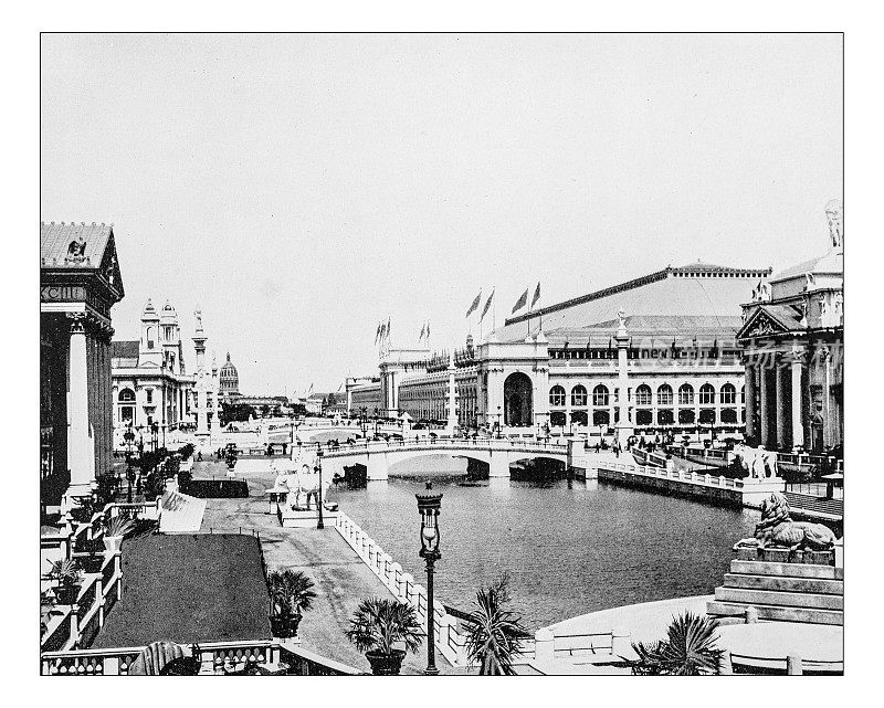 世界哥伦比亚博览会(芝加哥，美国)的古董照片-1893