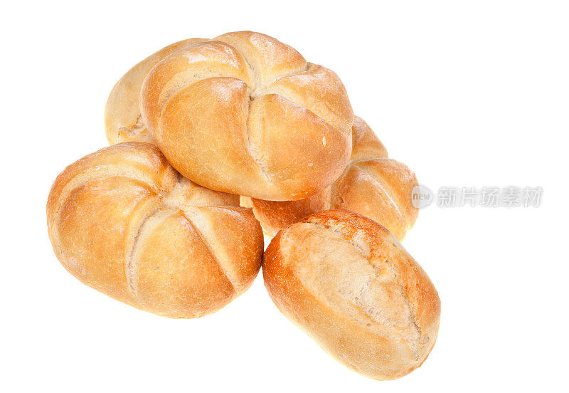 各种新鲜面包卷