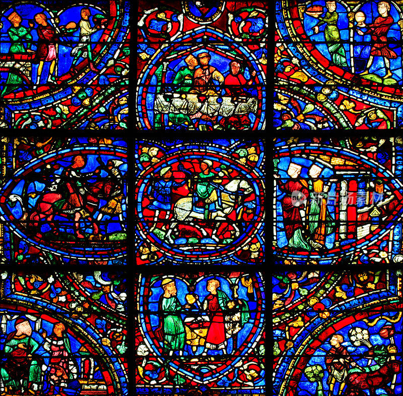 浪子回头之窗寓言1，巴黎圣母院大教堂，沙特尔