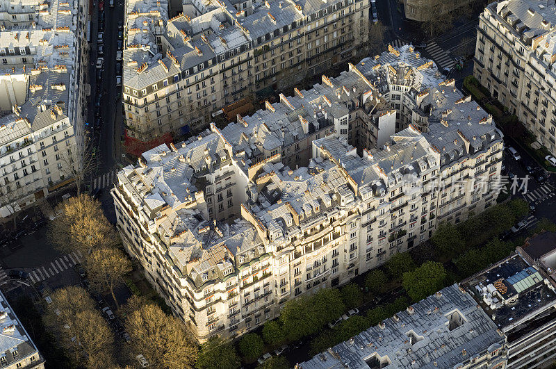 法国巴黎的公寓楼