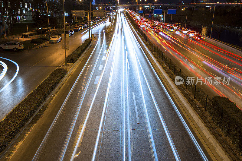 交通城市夜晚