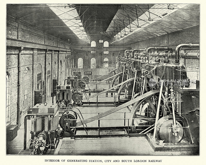 城市和南伦敦铁路发电站(1899年