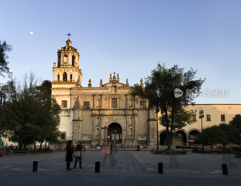 科约阿坎的殖民大教堂，墨西哥城