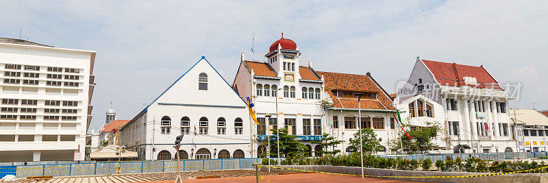 爪哇，巴达维亚，雅加达老城的旧殖民建筑