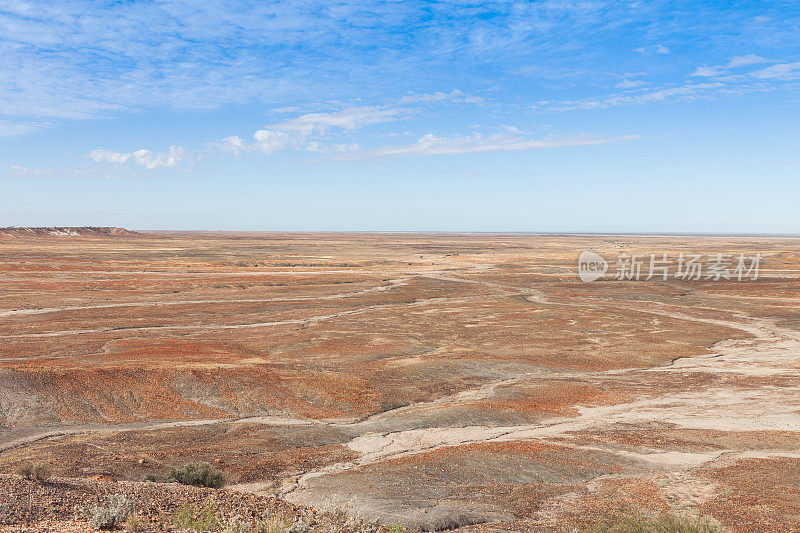 澳大利亚南部内陆的彩色沙漠。