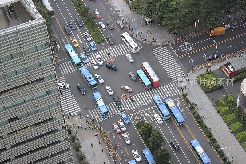 深圳繁忙的城市交通