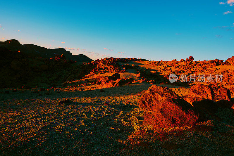 特内里费火山背景