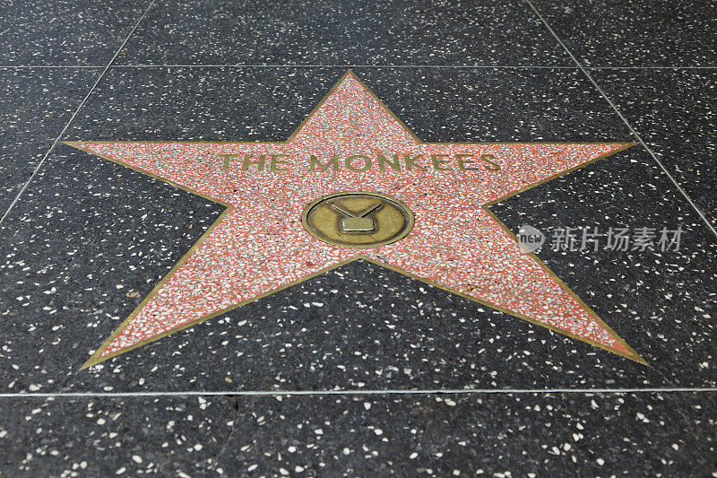好莱坞星光大道上有猴子乐队
