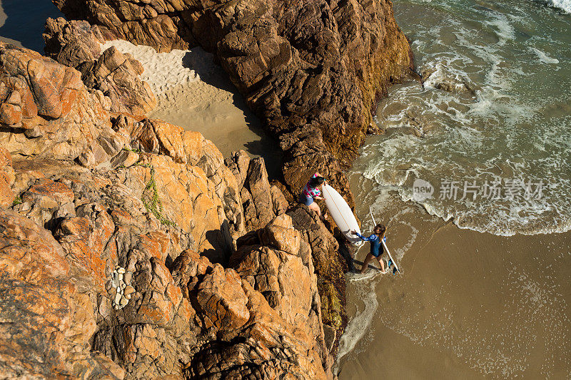 到达秘密冲浪点