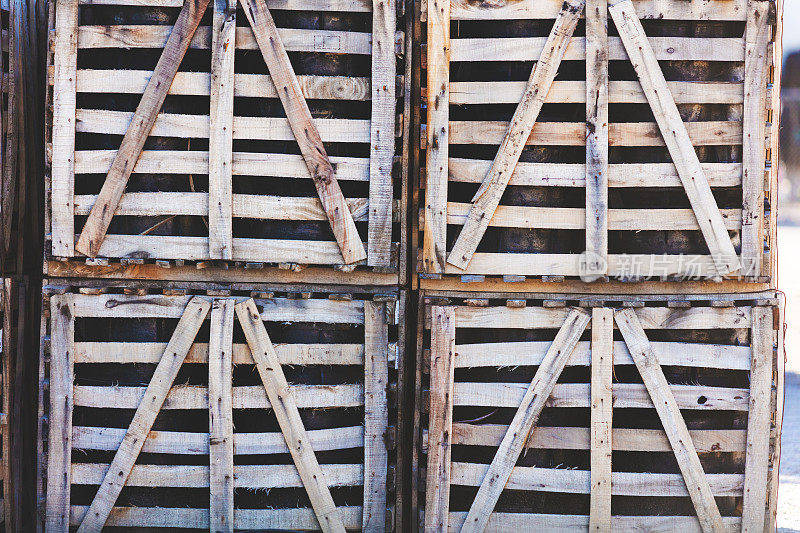 工业木箱表面的背景和各种纹理在科罗拉多西部农村