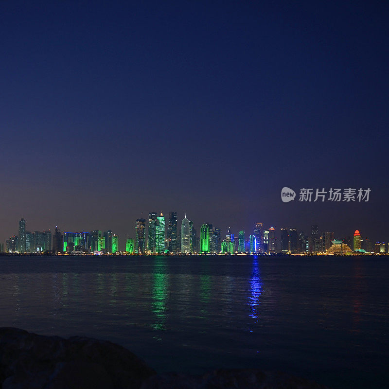 多哈的夜景