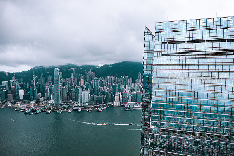 西九龙及维多利亚港全景