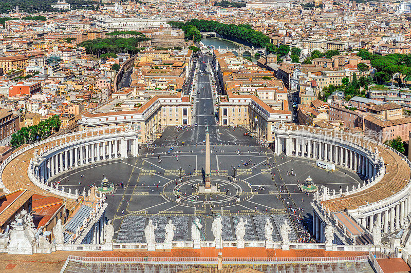 梵蒂冈城鸟瞰图