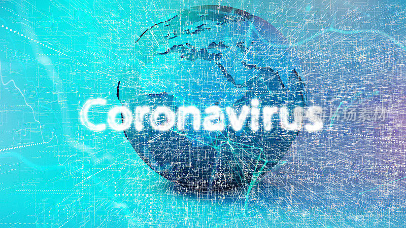冠状病毒2019-nCov新型冠状病毒概念运动背景。冠状病毒流感危险