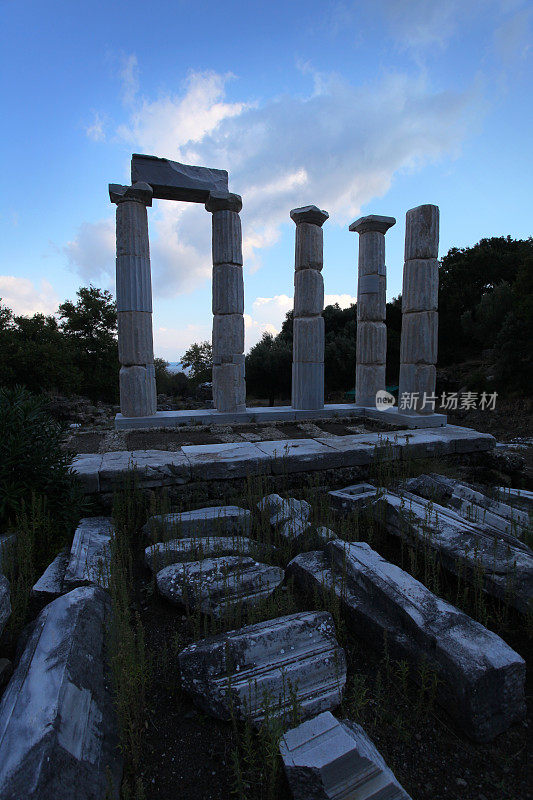希腊萨莫色雷斯遗址耐克的希伦神庙