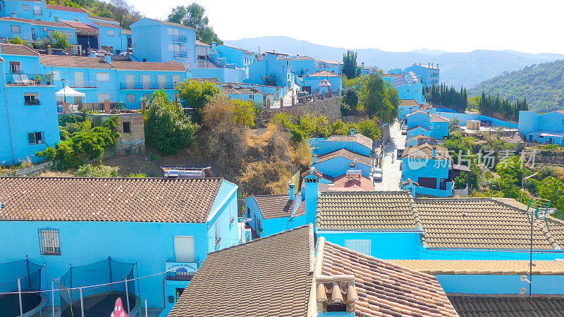 Júzcar马拉加省的蓝精灵村庄