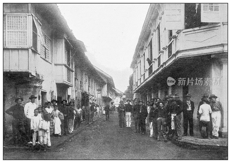 古董黑白照片:菲律宾马尼拉