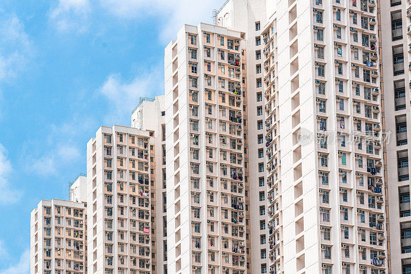 香港天水围的住宅楼宇