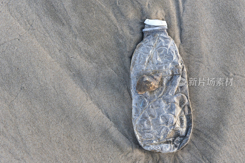 海滩上的塑料垃圾
