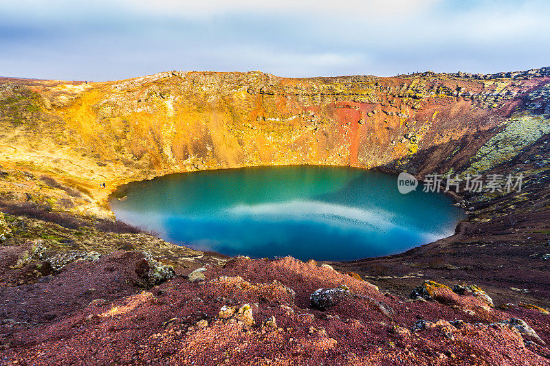 冰岛火山坑