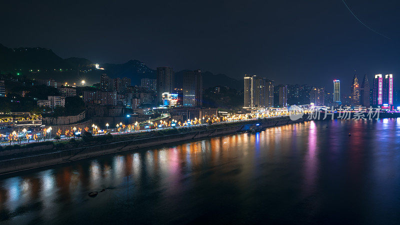 重庆河滨夜景