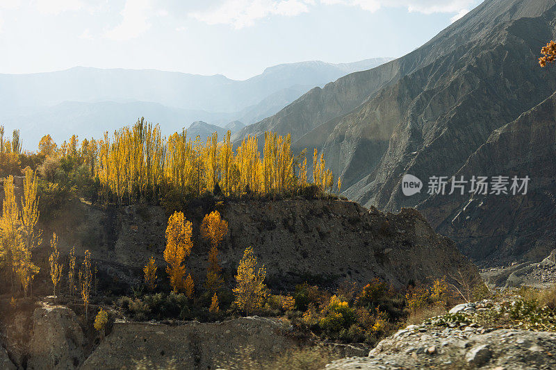 巴基斯坦喜马拉雅山谷的风景