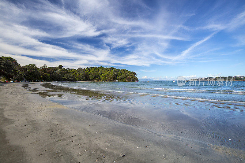 Waiheke岛海岸线，奥克兰，新西兰