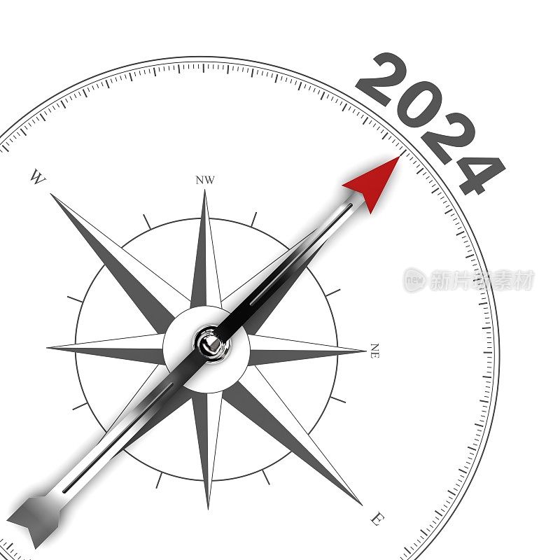 新年决心2024计划指南针