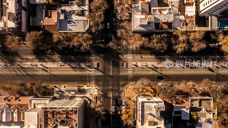 城市道路俯视图