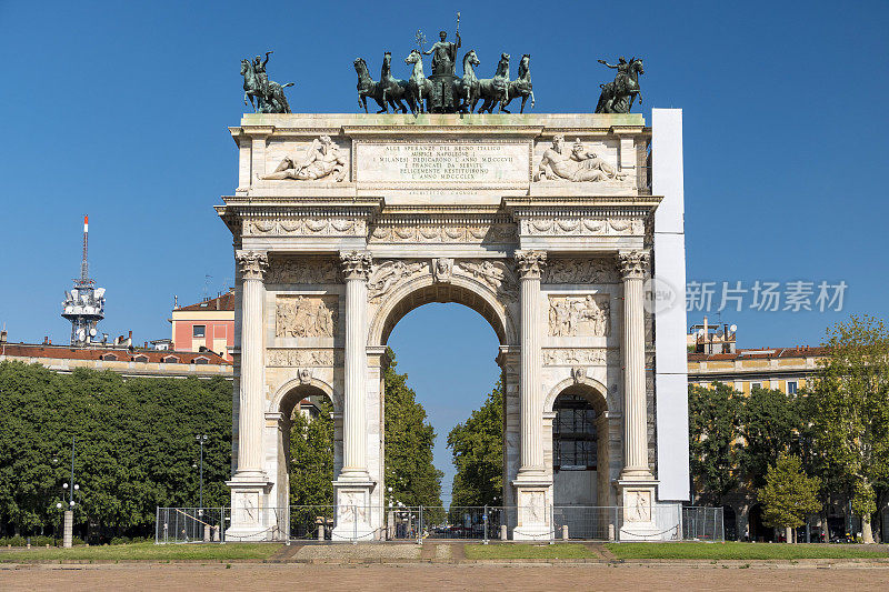 意大利米兰的和平拱门