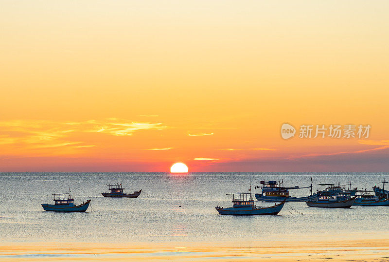 平顺省富桂岛的日落