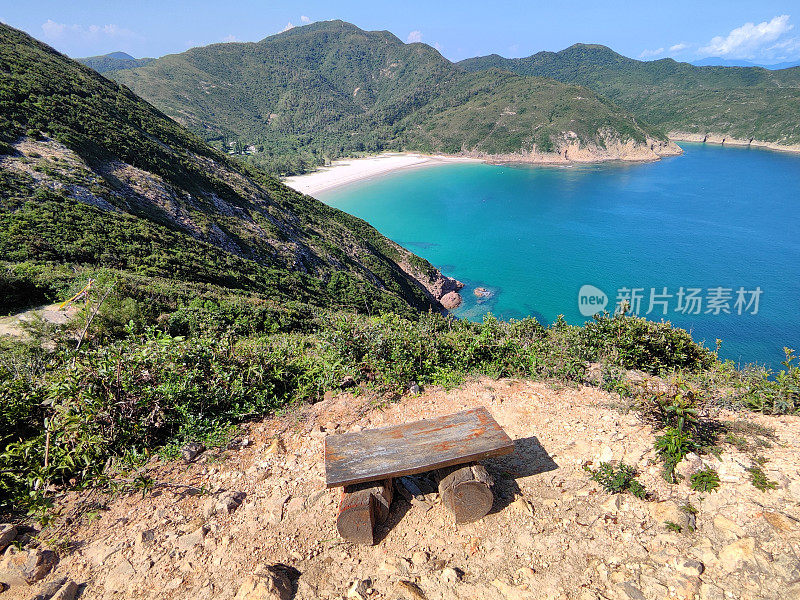 香港西贡东郊野公园浪茄湾全景图