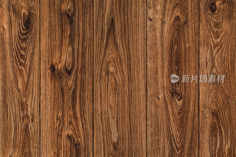 木材纹理木板背景，棕色木制木材，旧纹理墙