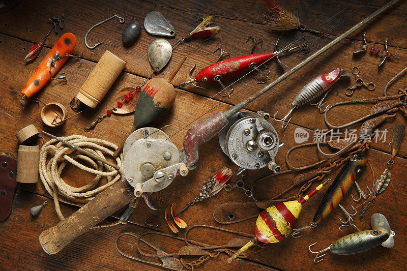 古董渔具。