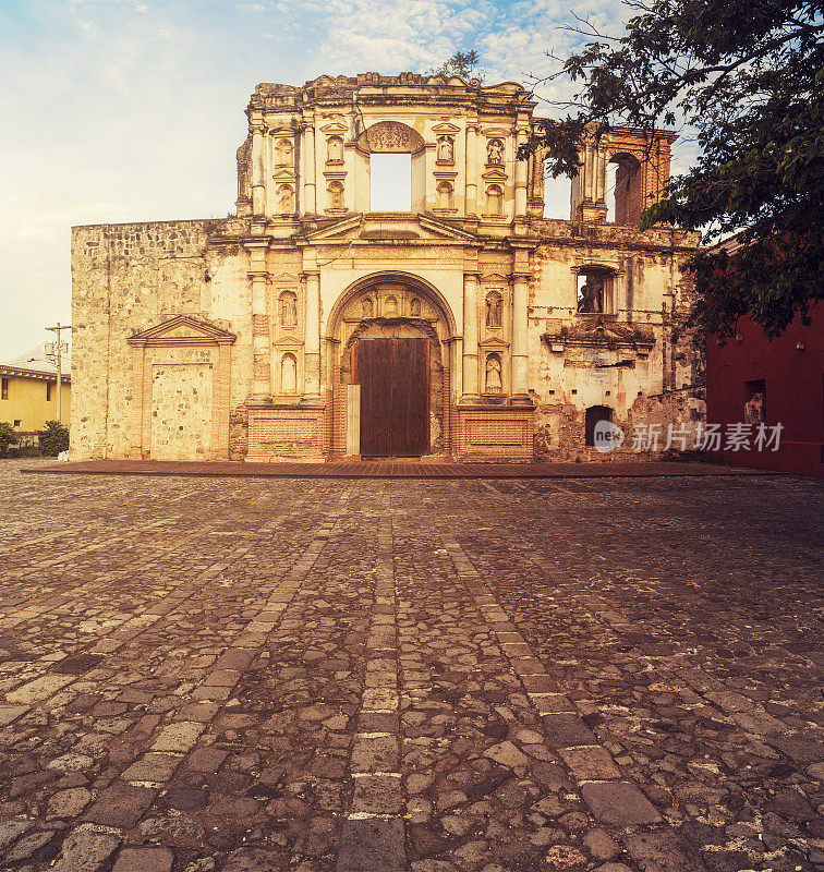 危地马拉安提瓜的教堂废墟