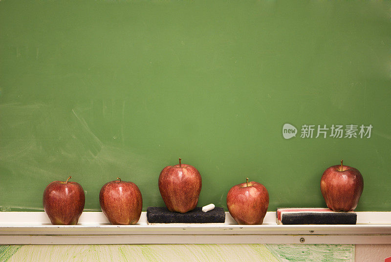 黑板用苹果