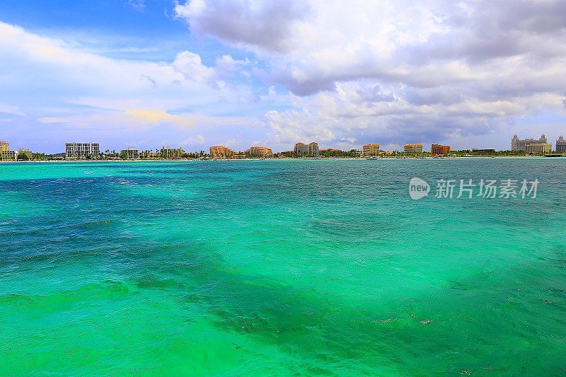 阿鲁巴全景:棕榈滩加勒比绿松石海